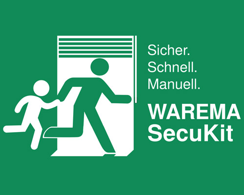 Sicher. Schnell. Manuell. WAREMA SecuKit Image